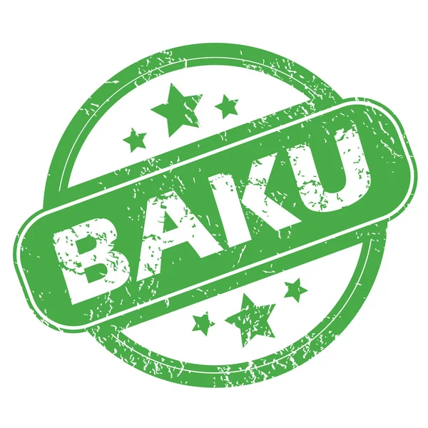 Selo verde baku — Vetor de Stock