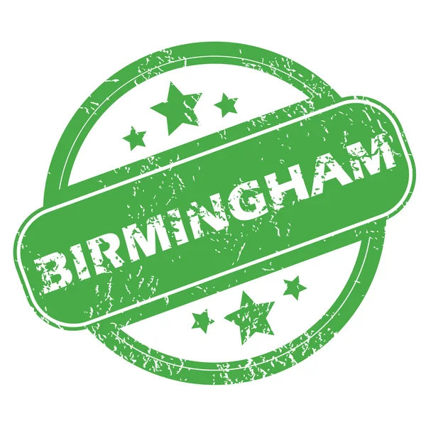 Birmingham groen stempel — Stockvector