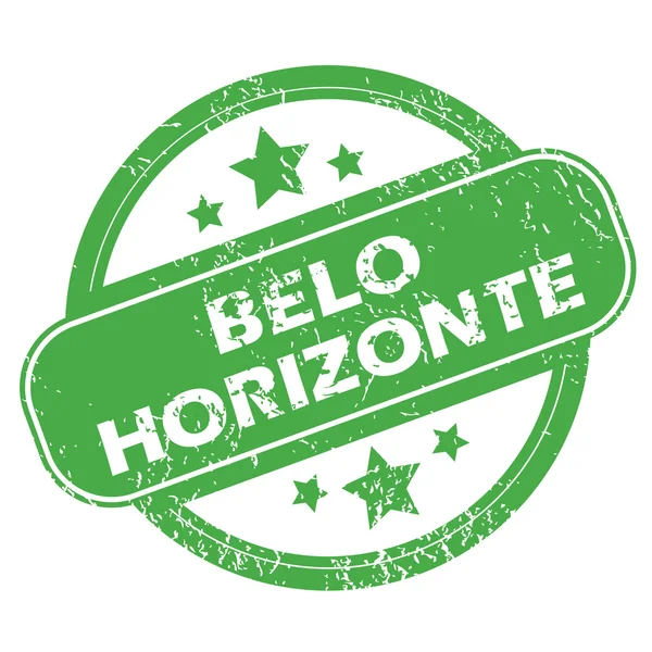 Belo Horizonte yeşil pul — Stok Vektör