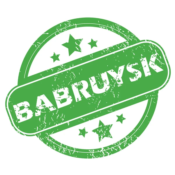 Babrujsk grüne Marke — Stockvektor