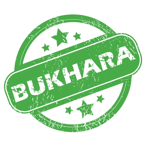 Buchara grüne Marke — Stockvektor