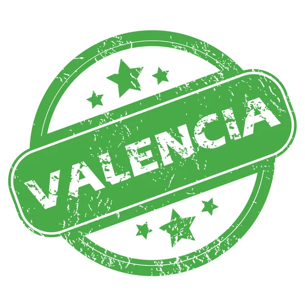 Valencia グリーン スタンプ — ストックベクタ