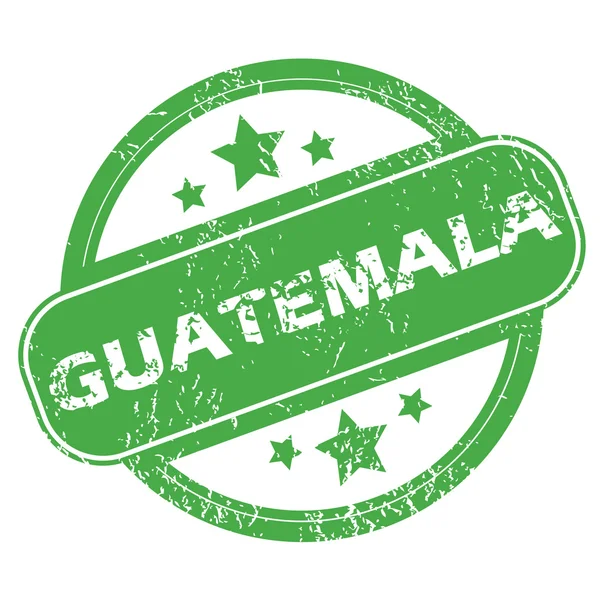 Guatemala groen stempel — Stockvector