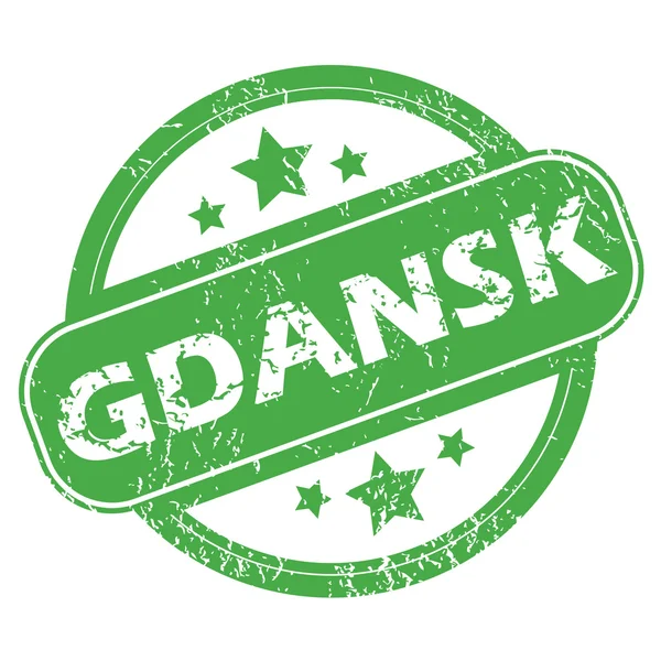 Gdansk green stamp — Stock Vector