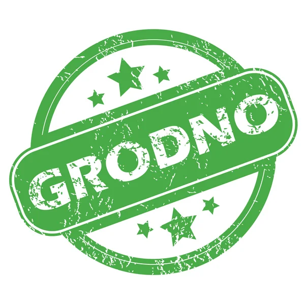 Sello verde Grodno — Archivo Imágenes Vectoriales