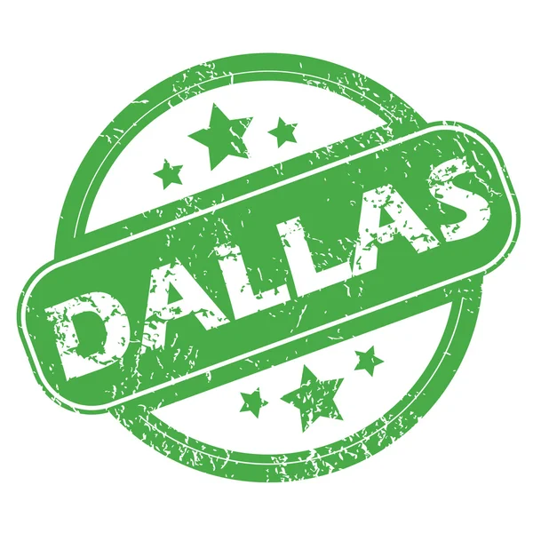 Dallas groen stempel — Stockvector
