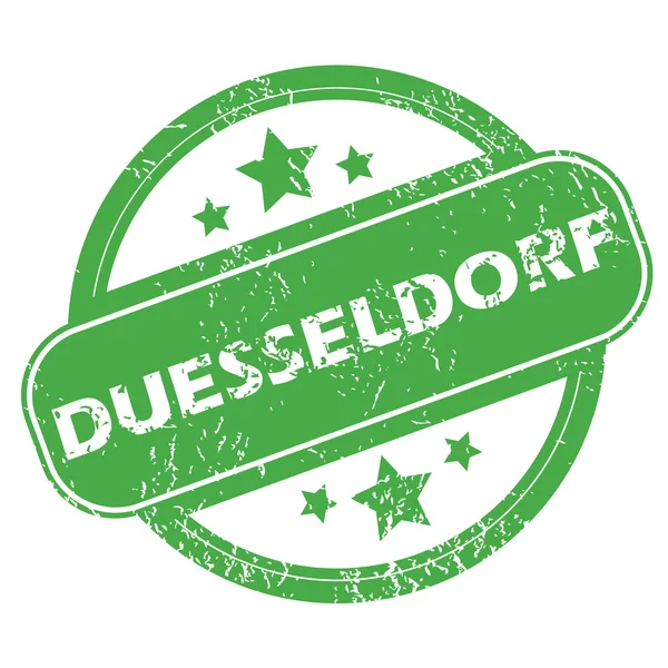 Duesseldorf green stamp — Stock Vector