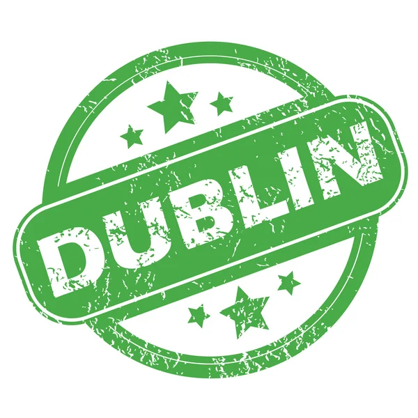 Dublin grön stämpel — Stock vektor