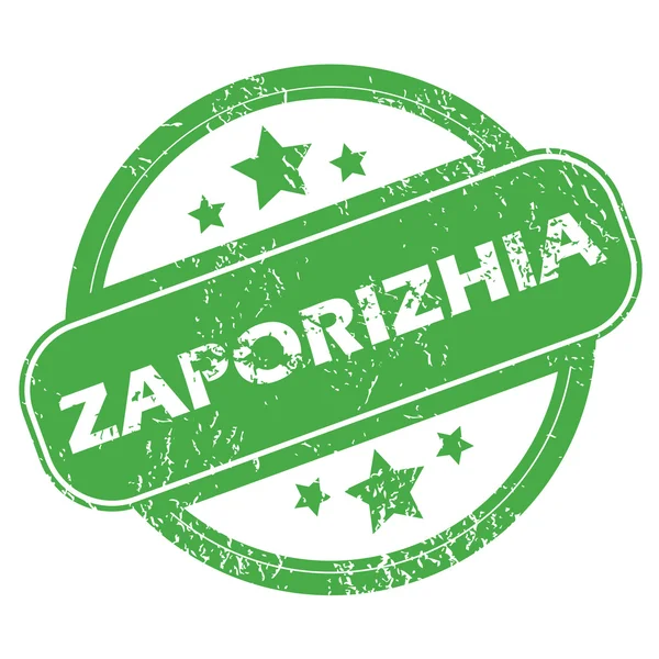 Zaporizhia timbre vert — Image vectorielle