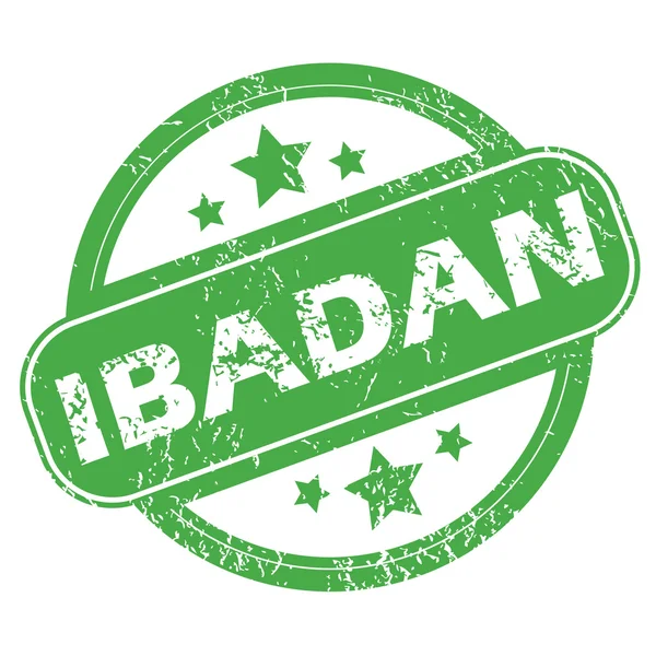 Sello verde de Ibadan — Vector de stock