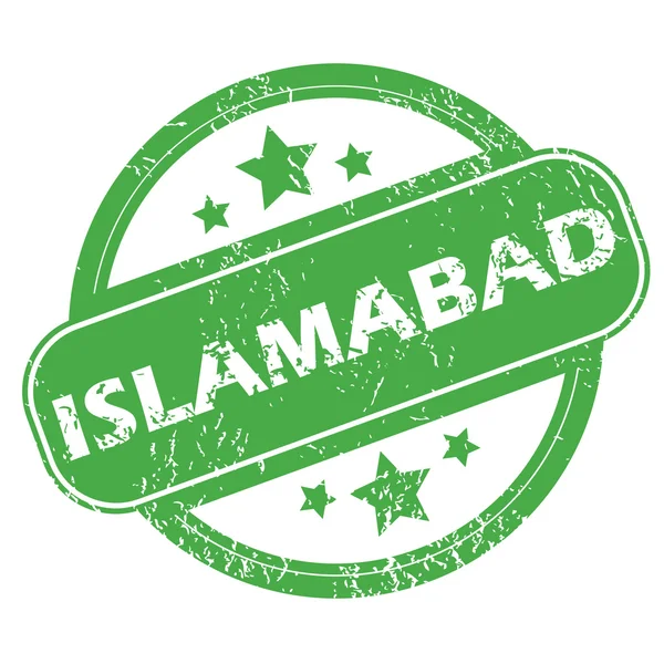 Sello verde Islamabad — Vector de stock