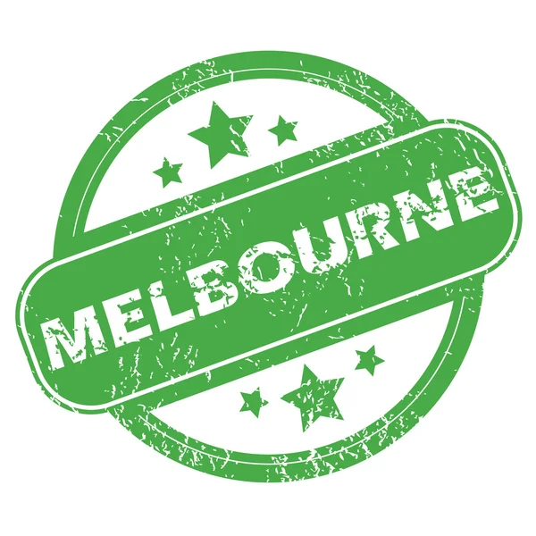 Melbourne zöld bélyegző — Stock Vector