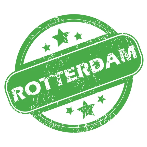 Роттердам зелений штамп — стоковий вектор