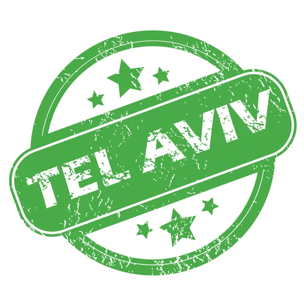 Tel Aviv groen stempel — Stockvector
