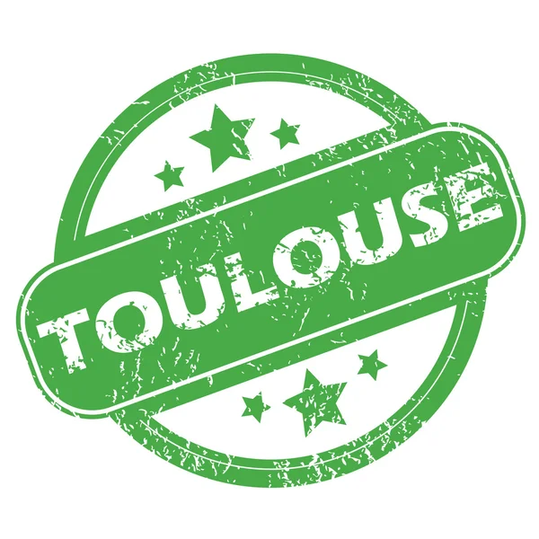 Toulouse green stamp — Stock Vector