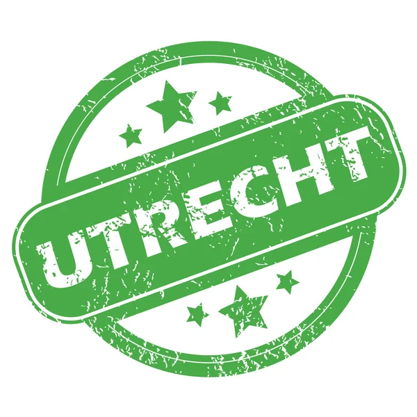 Utrecht yeşil pul — Stok Vektör