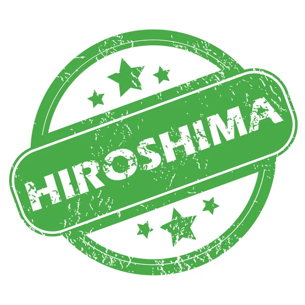 Sello verde Hiroshima — Archivo Imágenes Vectoriales