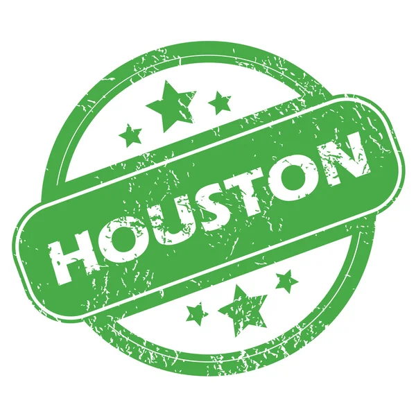 Houston groen stempel — Stockvector