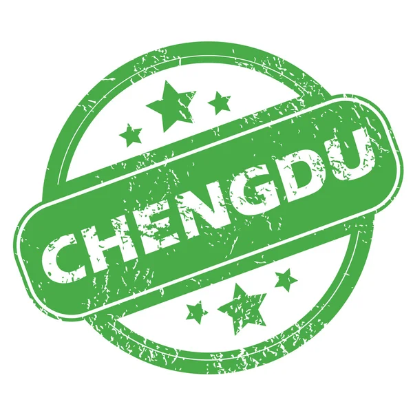 Chengdu grüne Marke — Stockvektor