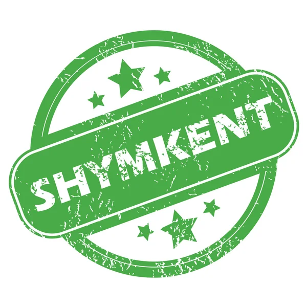 Timbro verde Shymkent — Vettoriale Stock