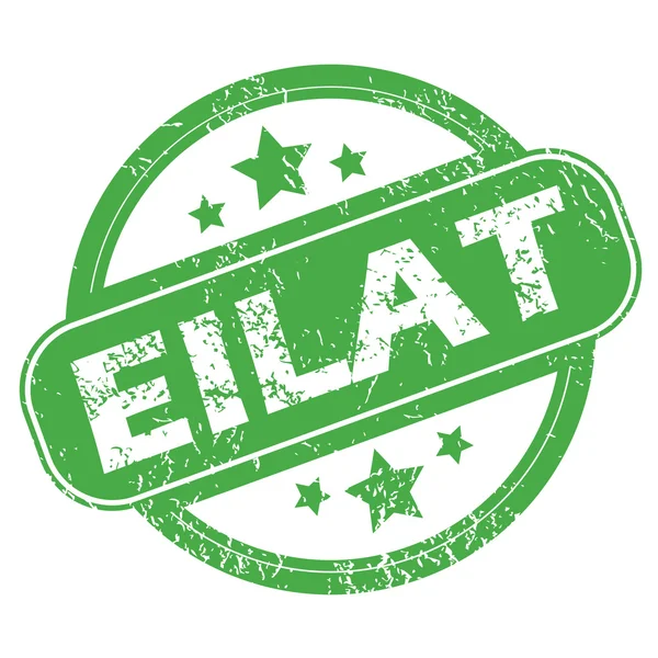 Eilat green stamp — Stock Vector