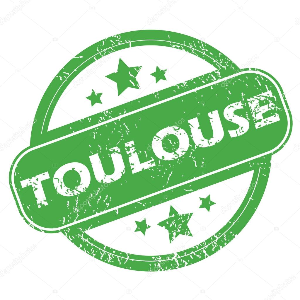 Toulouse green stamp
