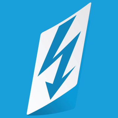 Voltaj yıldırım etiket