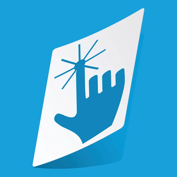 Hand cursor sticker — Stockvector