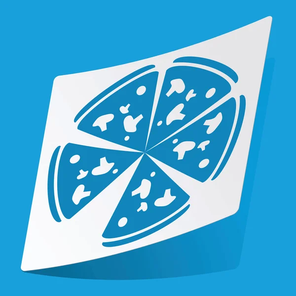 Pizza klistermärke — Stock vektor