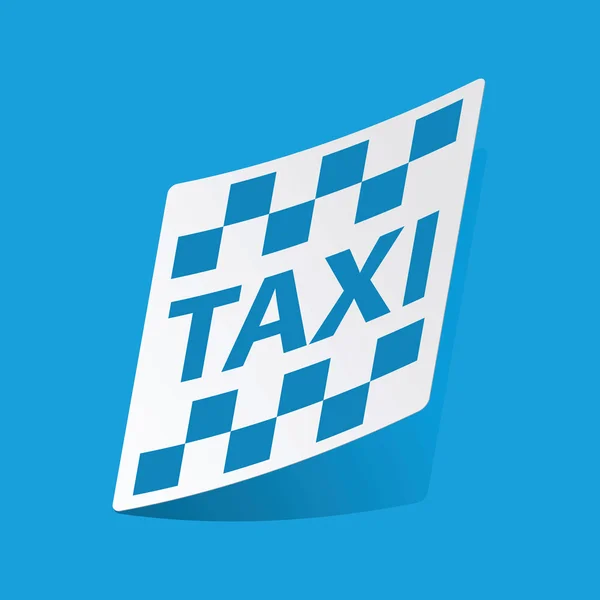 Taxi klistermärke — Stock vektor