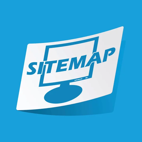 Sitemap-Aufkleber — Stockvektor