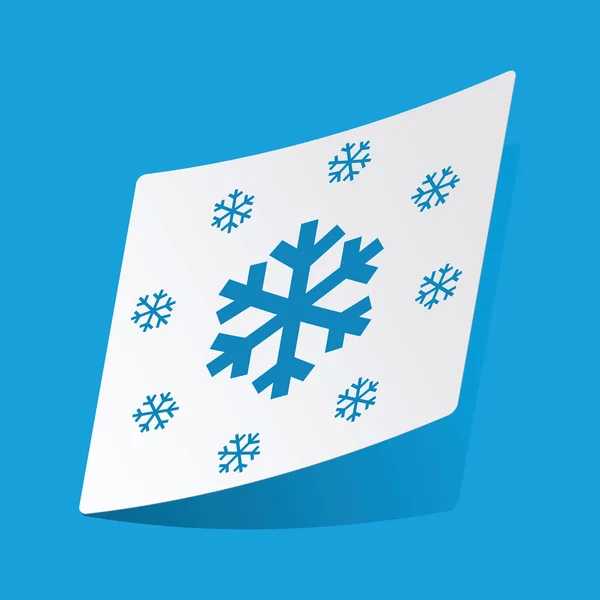 Autocollant flocons de neige — Image vectorielle