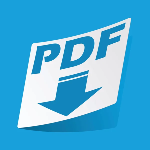 PDF download sticker — Stockvector