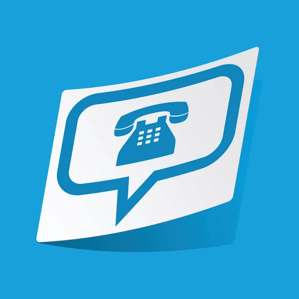 Phone message sticker — Stock Vector