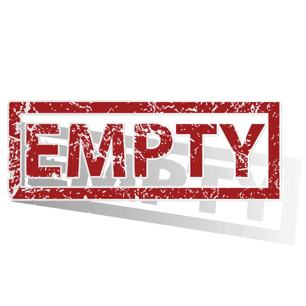 Sello resumido de EMPTY — Vector de stock