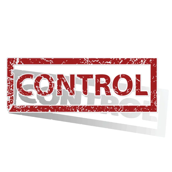 CONTROL sello perfilado — Vector de stock