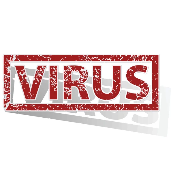 Virus-Stempel — Stockvektor