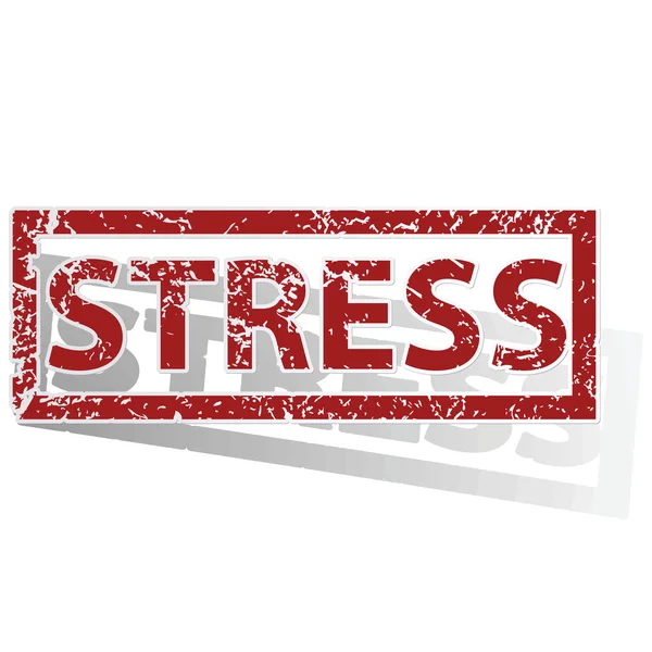 Overzicht stempel van stress — Stockvector