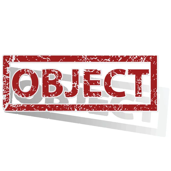 OBJECT очертил марку — стоковый вектор