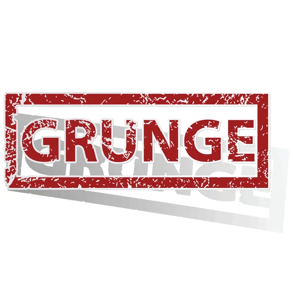 GRUNGE delineó el sello — Vector de stock