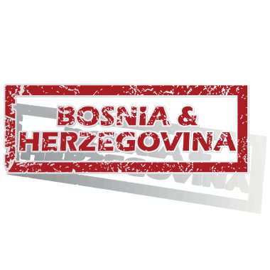 Bosna ve Hersek'teki anahatları belirlenmiş damgası