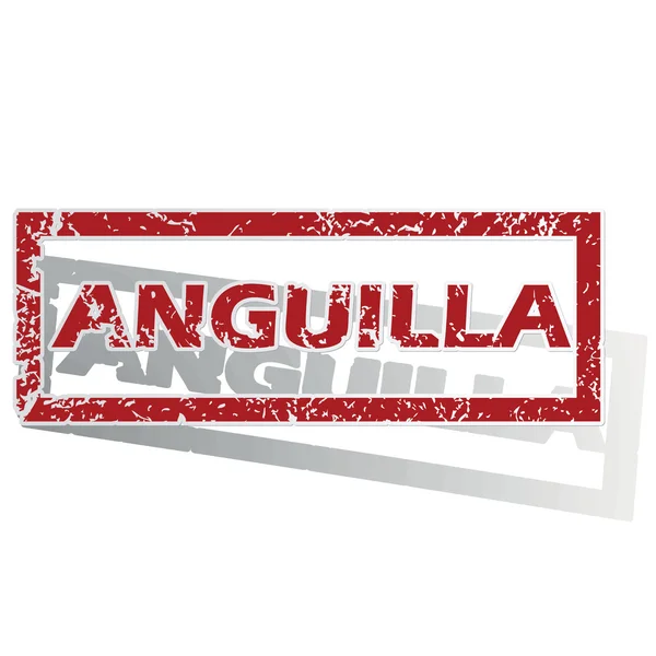 Carimbo delineado por anguilla — Vetor de Stock
