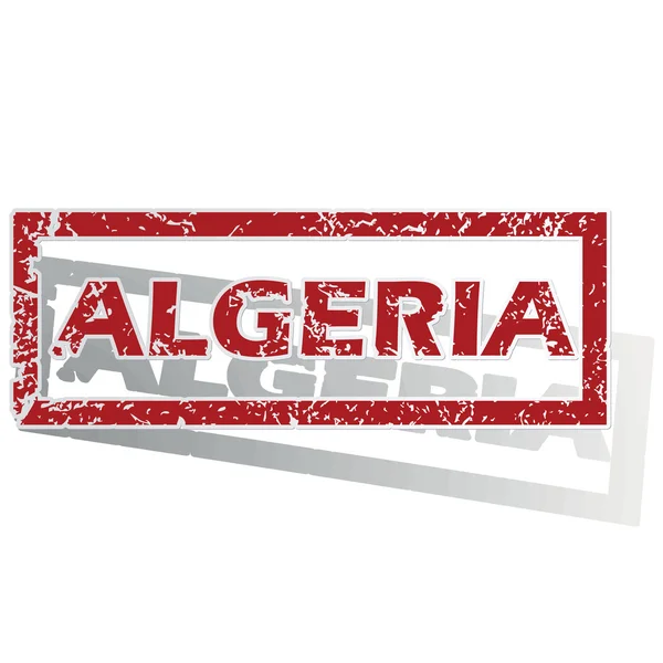 Algeria outlined stamp — Stock Vector