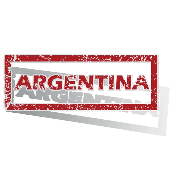 Argentina delineó sello — Vector de stock