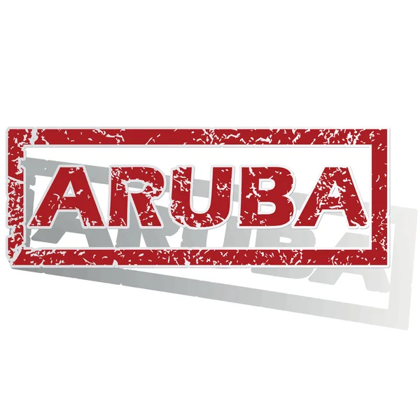 Aruba overzicht stempel — Stockvector