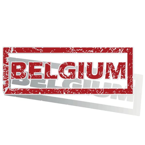 Belgium outlined stamp — Stock Vector