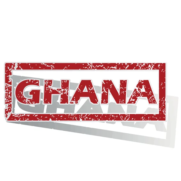 Ghana delineó sello — Archivo Imágenes Vectoriales