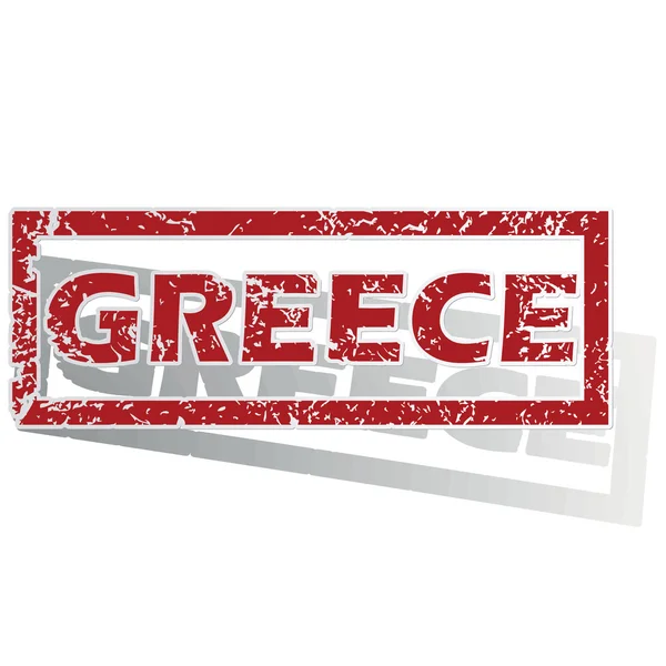 Griekenland overzicht stempel — Stockvector