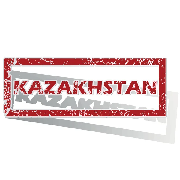 Kasachstan skizzierte Marke — Stockvektor