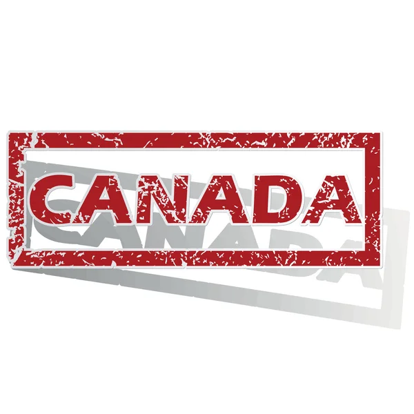 Canada geschetste stempel — Stockvector